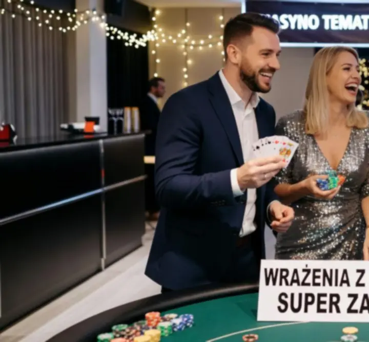 Uczestnicy eventu kasynowego dzielący się opinią